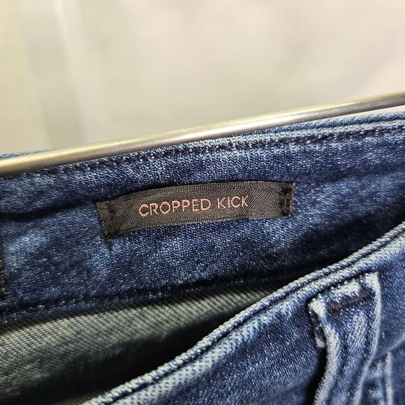 JEN7 by 7 For All Mankind Crop Kick Flare Jeans Size 16 - Picture 7 of 11